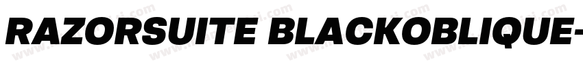 RAZORSUITE BLACKOBLIQUE字体转换